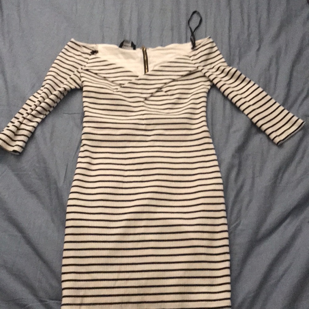 Black and white mine dress